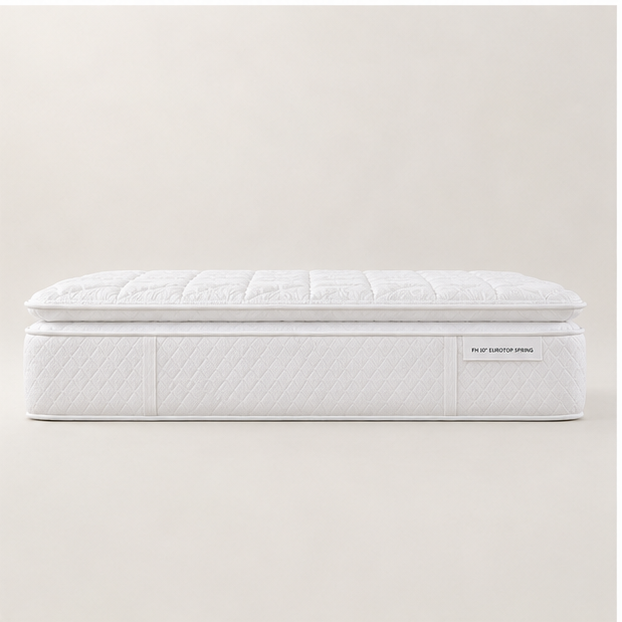 FH 10″ Eurotop Spring Mattress view 2