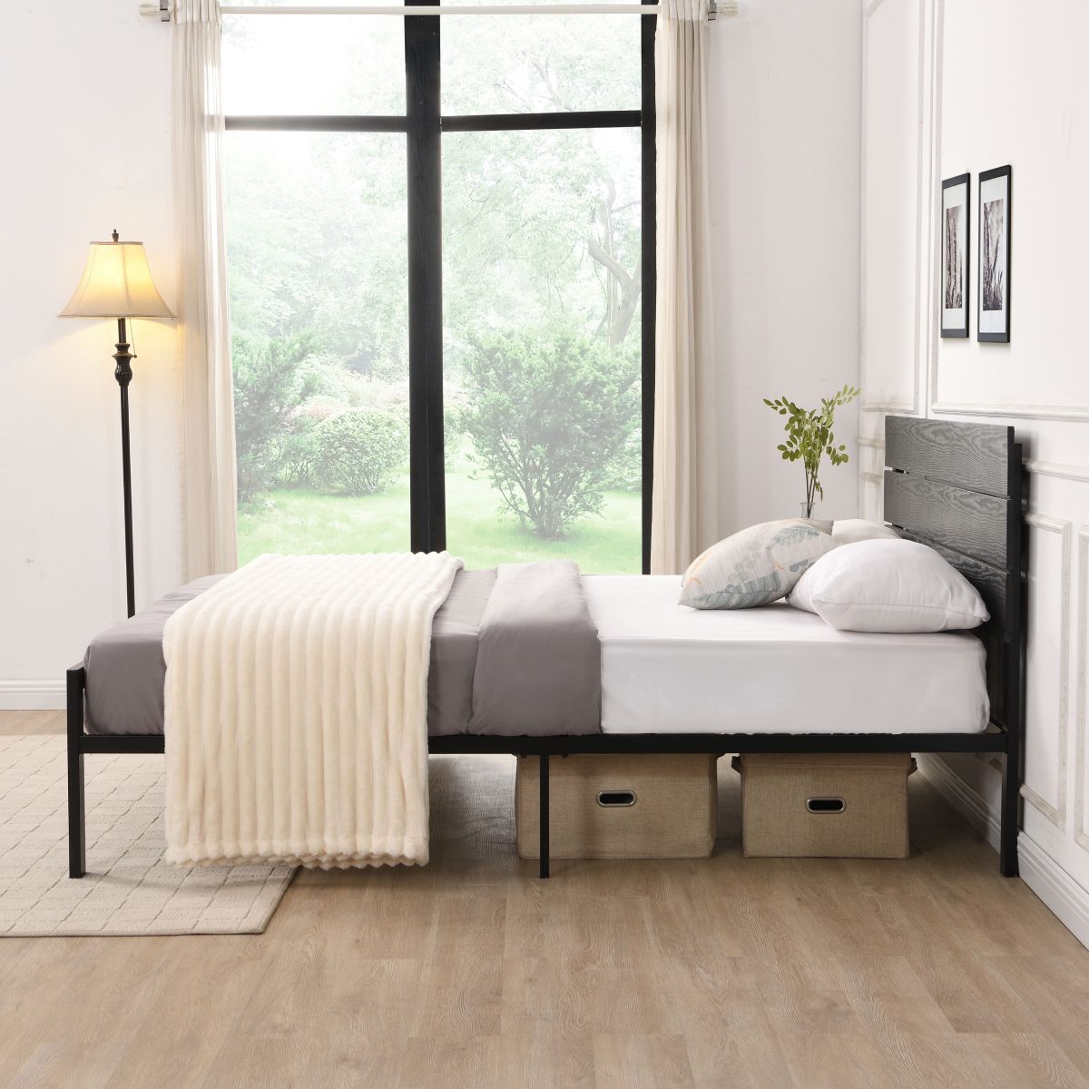 FH-2205 Metal Platform Bed view 4