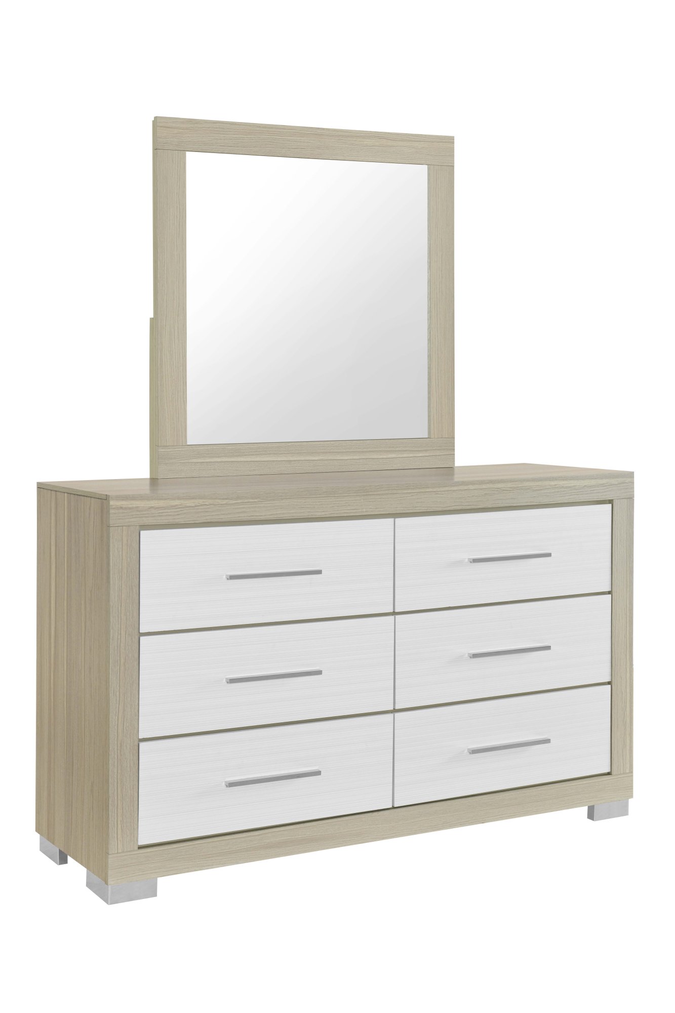 Emma Natural-White Bedroom Set view 4
