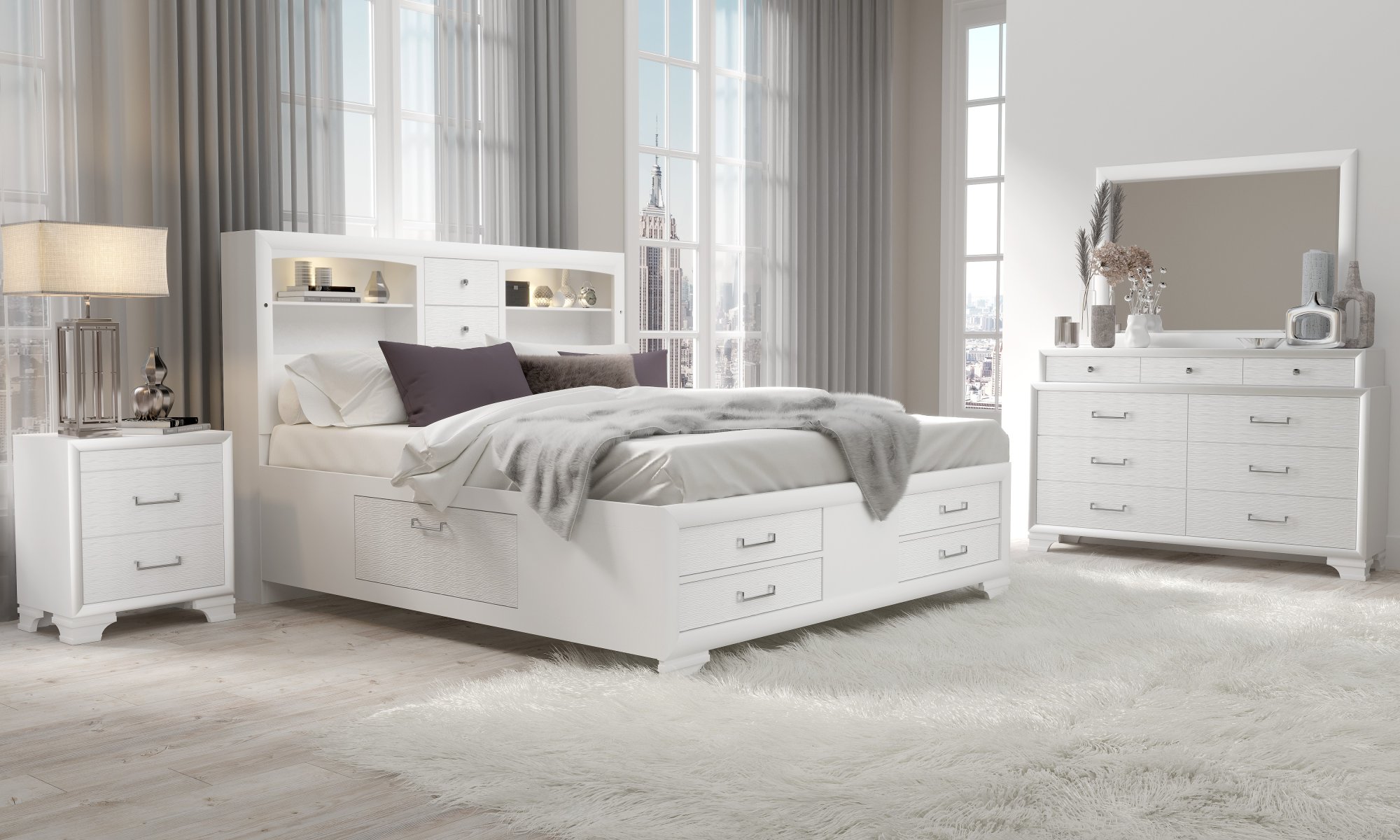 Jordyn White Bedroom Set