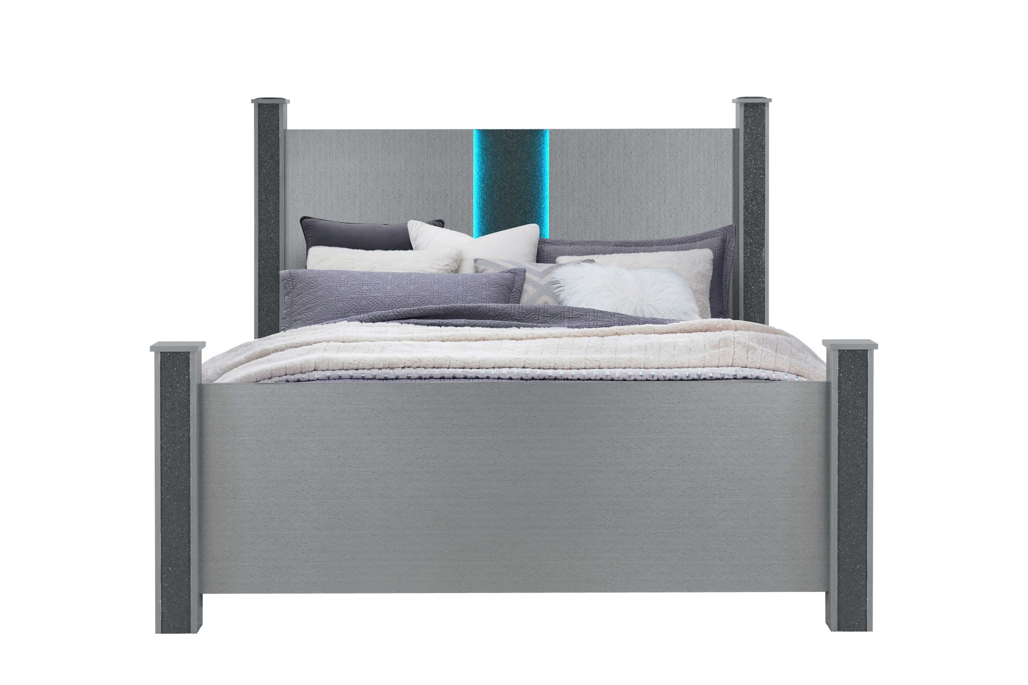 Logan Silver Bedroom Set view 5