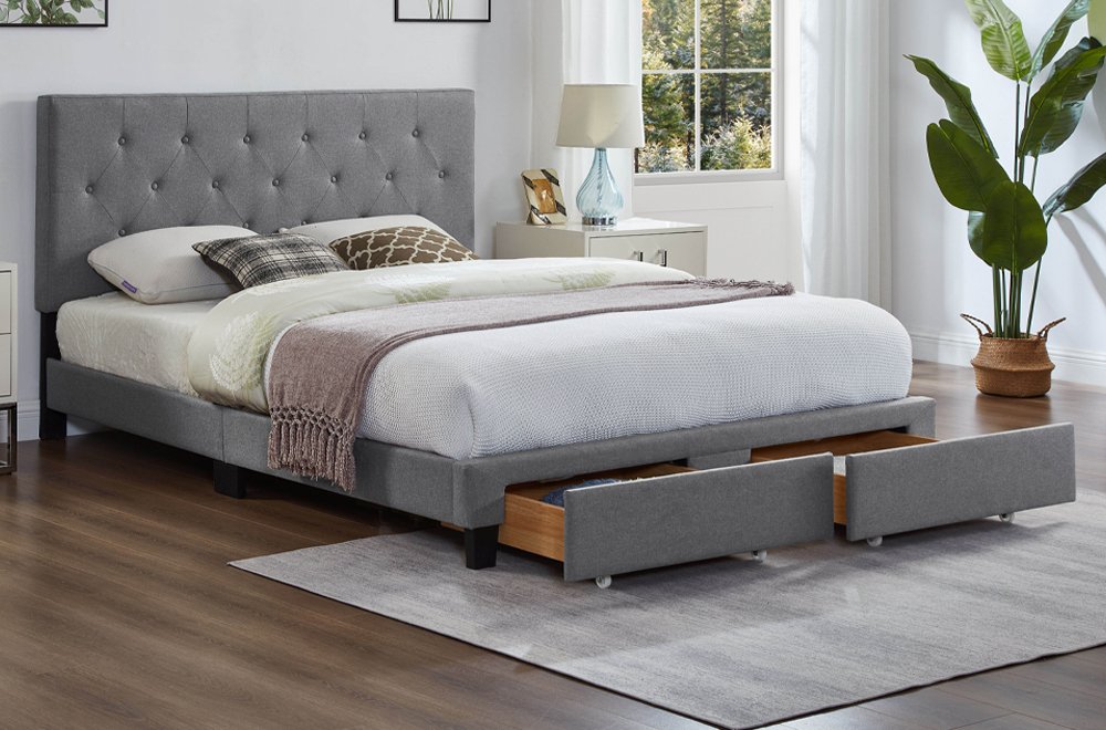 FH-2125 Storage Platform Bed view 6