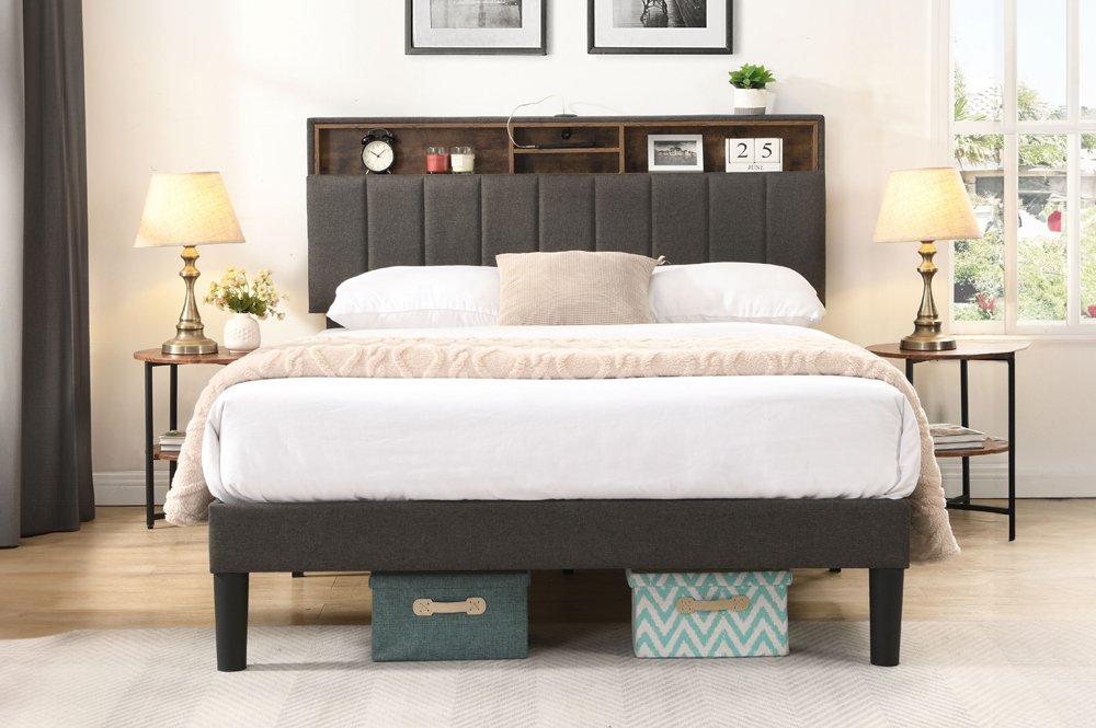 FH-2178 Storage Headboard Bed view 4