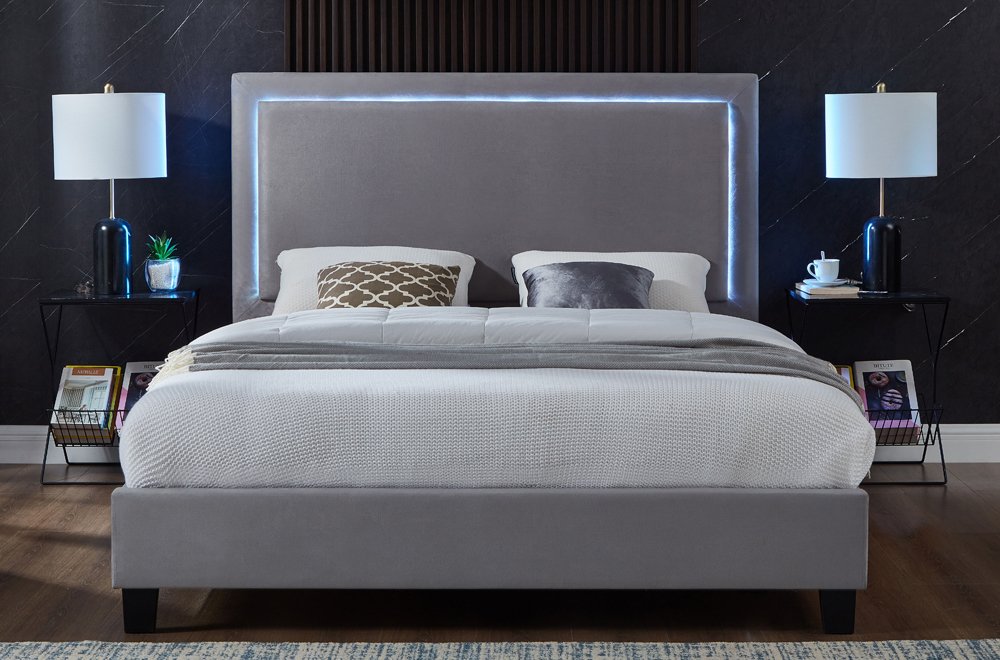 FH-2365 LED Platform Bed view 2
