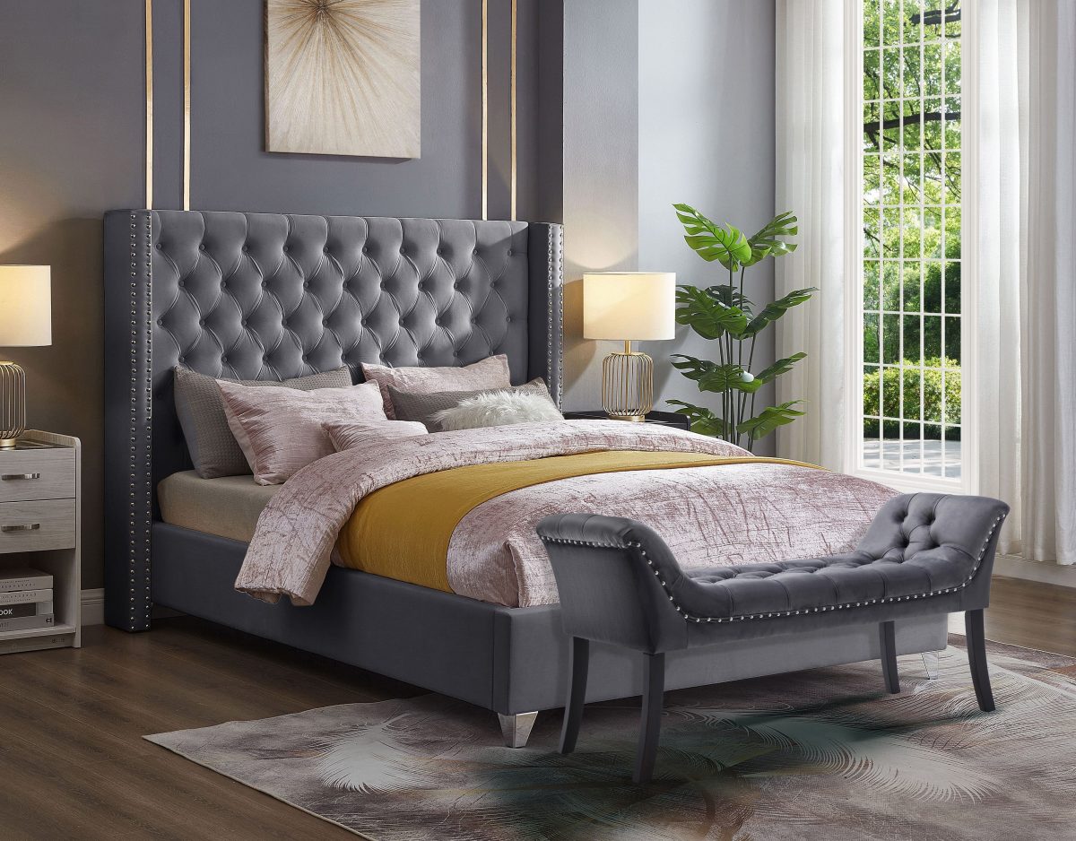 FH-2380 Wingback Platform Bed view 5