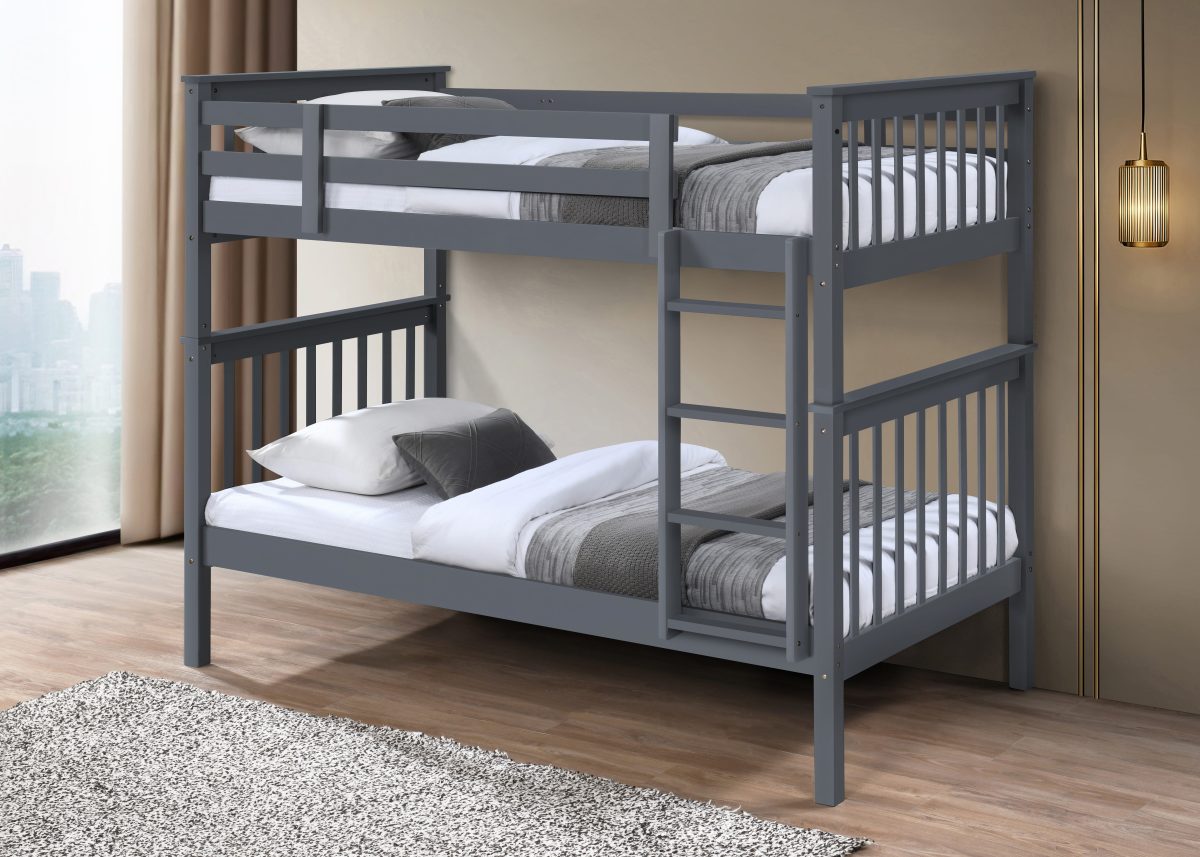FH-2500 Single over Single Wood Bunk Bed view 2