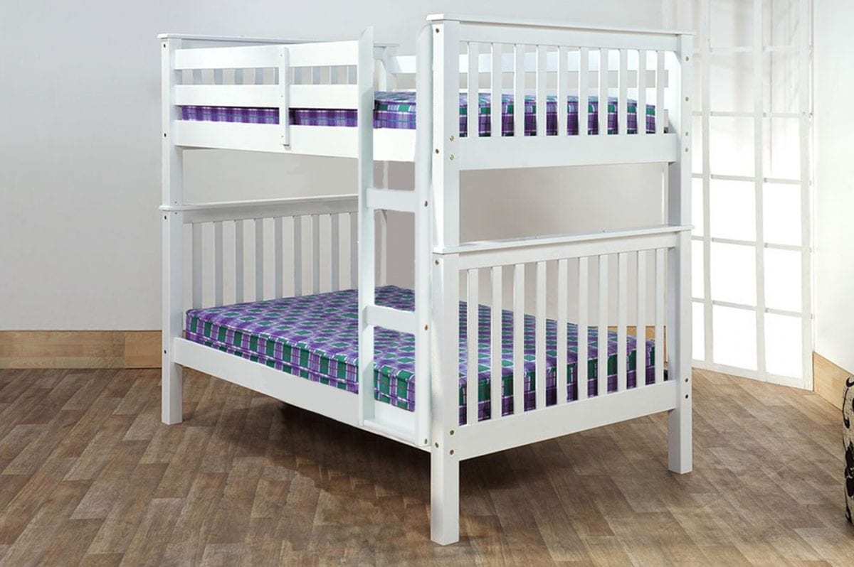 FH-2502 Double over Double Wood Bunk Bed view 2